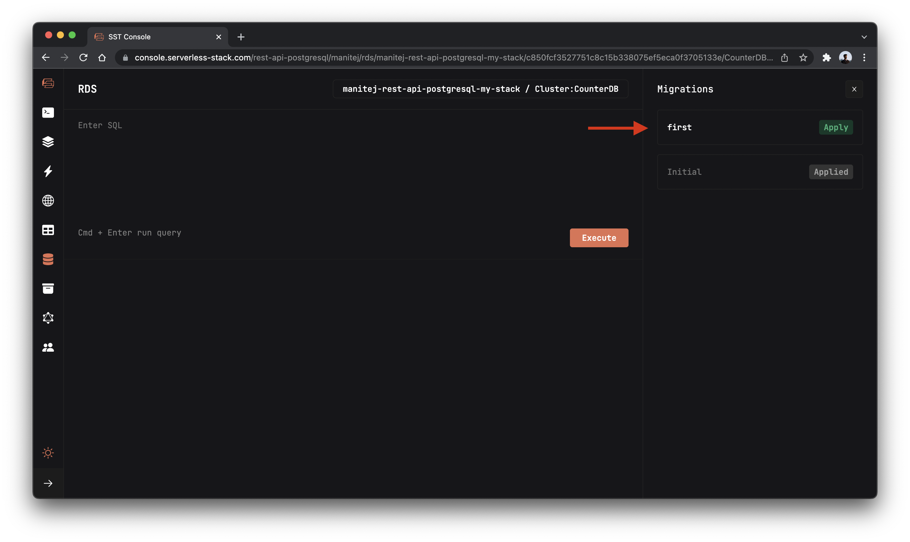 list-of-migrations-in-the-stack